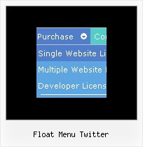 Float Menu Twitter Sample Code Javascript Popup Menu