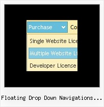 Floating Drop Down Navigations Codes Scrolling Vertical Menu