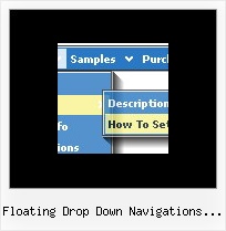 Floating Drop Down Navigations Codes Create Menu Bar