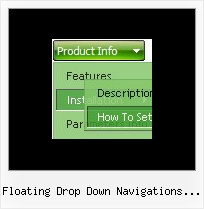Floating Drop Down Navigations Codes Css Navigation Examples
