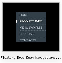 Floating Drop Down Navigations Codes Hide Menu Javascript