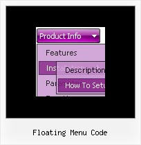 Floating Menu Code Drop Down Menu Design