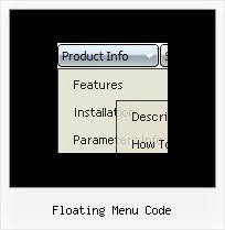 Floating Menu Code Mouse Over Drop Menu Example