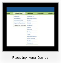 Floating Menu Css Js Javascript Example With Codes