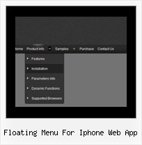 Floating Menu For Iphone Web App Javascript Onmouseover Menu