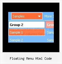Floating Menu Html Code Web Design Bar