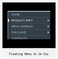 Floating Menu In Ie Css Sliding Menu Bar