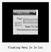 Floating Menu In Ie Css Html Horizontal Bar