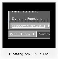 Floating Menu In Ie Css Javascript Pulldown Sliding