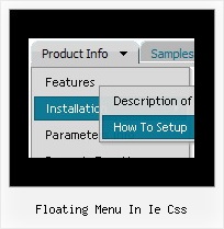 Floating Menu In Ie Css Dhtml Javascript Menu