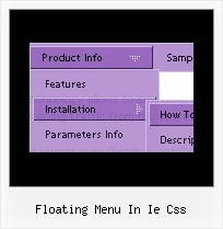 Floating Menu In Ie Css Menu Deroulant Dynamique