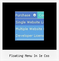 Floating Menu In Ie Css Javascript Sample Menu