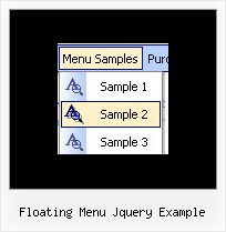 Floating Menu Jquery Example Javascript Dropdown Menu Shadow