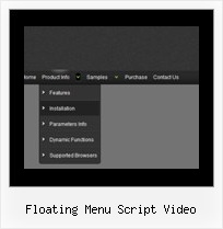 Floating Menu Script Video Javascript Menu Deroulant