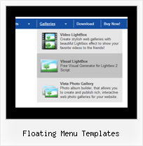 Floating Menu Templates Web Page Rolldown Pages
