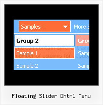 Floating Slider Dhtml Menu Javascript Rollover Drop Down Menu