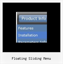 Floating Sliding Menu Pop Up Menu Html