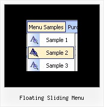 Floating Sliding Menu Frame Menu