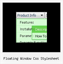 Floating Window Css Stylesheet Html Navbar Sample