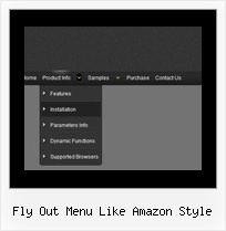 Fly Out Menu Like Amazon Style Dynamic Dropdown Html Javascript