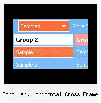 Foro Menu Horizontal Cross Frame Navigation