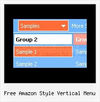 Free Amazon Style Vertical Menu Java Script And Dhtml Horizontal Navigation