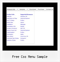 Free Css Menu Sample How To Make Drop Down Menu In Javascript