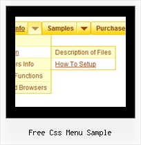 Free Css Menu Sample Menus Javascript Xp