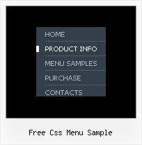 Free Css Menu Sample Menu A Tendina In Javascript