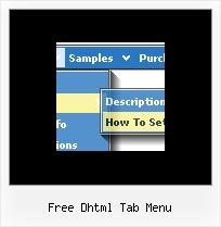 Free Dhtml Tab Menu Mouseover On Pull Down Menu
