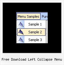 Free Download Left Collapse Menu Drop Down Menu Rollover