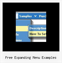 Free Expanding Menu Examples Dhtml Pop Up Menu Code Example