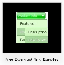 Free Expanding Menu Examples Pop Up Menu Js