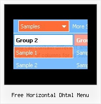 Free Horizontal Dhtml Menu Dhtml Crossframe