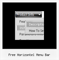 Free Horizontel Menu Bar Html Form Drop Down Menu Style