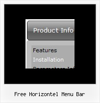 Free Horizontel Menu Bar Transparent Dhtml Dropdown Menu