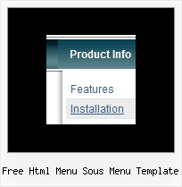 Free Html Menu Sous Menu Template Sample Code For Side Menu