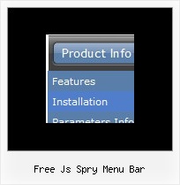 Free Js Spry Menu Bar Html Simple Vertical Submenu