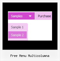 Free Menu Multicolumna Vertical Cascade Menu Example Javascript