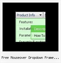 Free Mouseover Dropdown Frame Template Dhtml Expandable