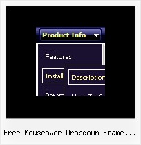 Free Mouseover Dropdown Frame Template Popup Menus