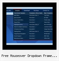 Free Mouseover Dropdown Frame Template Slide Menu System