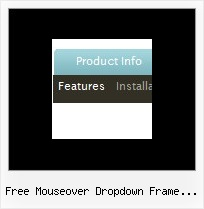 Free Mouseover Dropdown Frame Template Html Rollover Drop Down Menus