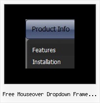 Free Mouseover Dropdown Frame Template Simple Vertical Dropdown Menu