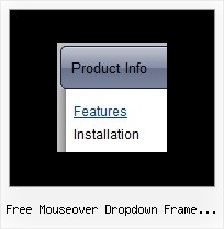 Free Mouseover Dropdown Frame Template Download Menus Desplegables