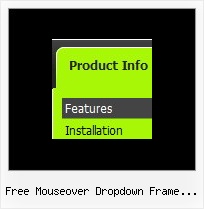 Free Mouseover Dropdown Frame Template Menu Across Frame