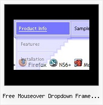 Free Mouseover Dropdown Frame Template Jscript Menu Dropdown