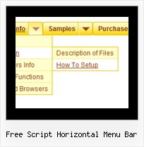 Free Script Horizontal Menu Bar Dynamic Css Menu