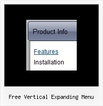 Free Vertical Expanding Menu Down Menu Css