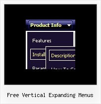 Free Vertical Expanding Menus Javascript Example With Codes